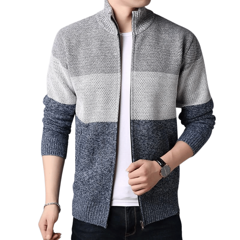 Cardigan Masculino Cinza