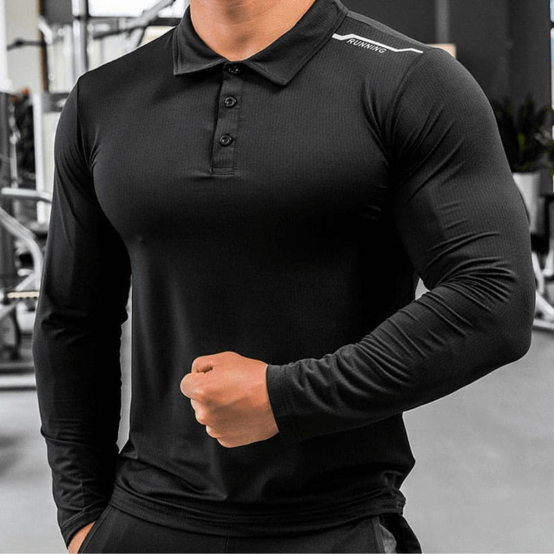 Camiseta Masculina Para Academia Manga Longa Dry Fit