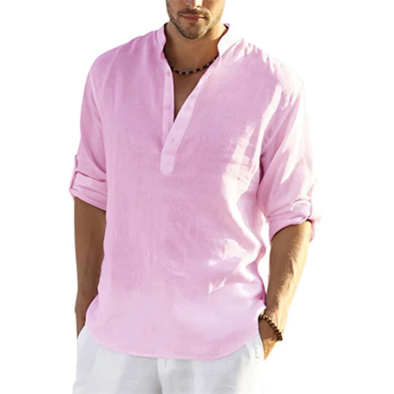 Blusa Casual Masculina Rosa