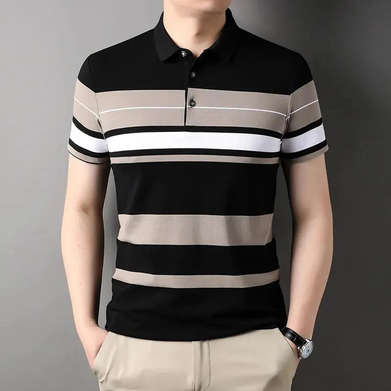 Camisa Masculina Polo Listrada