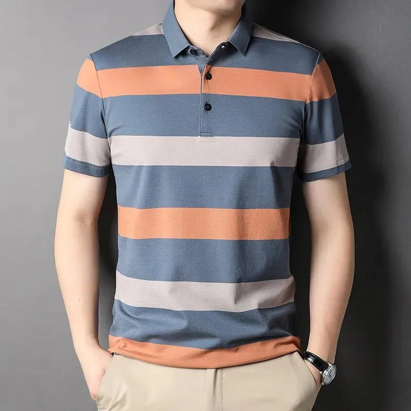 Camisa Masculina Polo Listrada