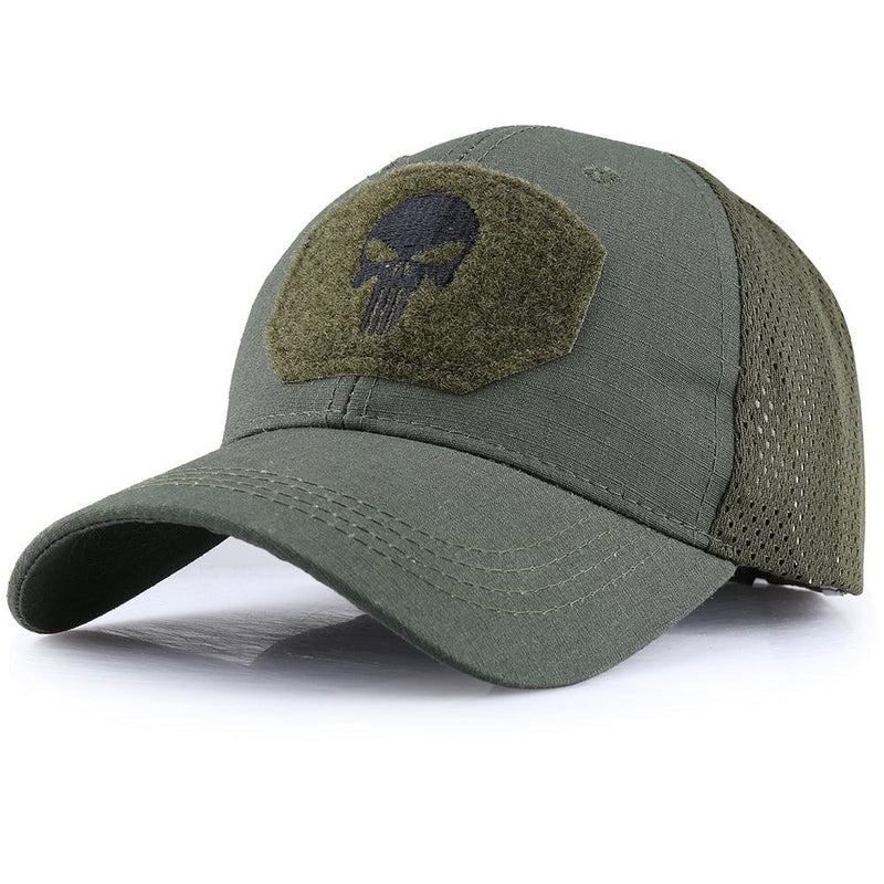 Boné Camuflado Multicamadas Ajustável - SkullHat - Loja Justa