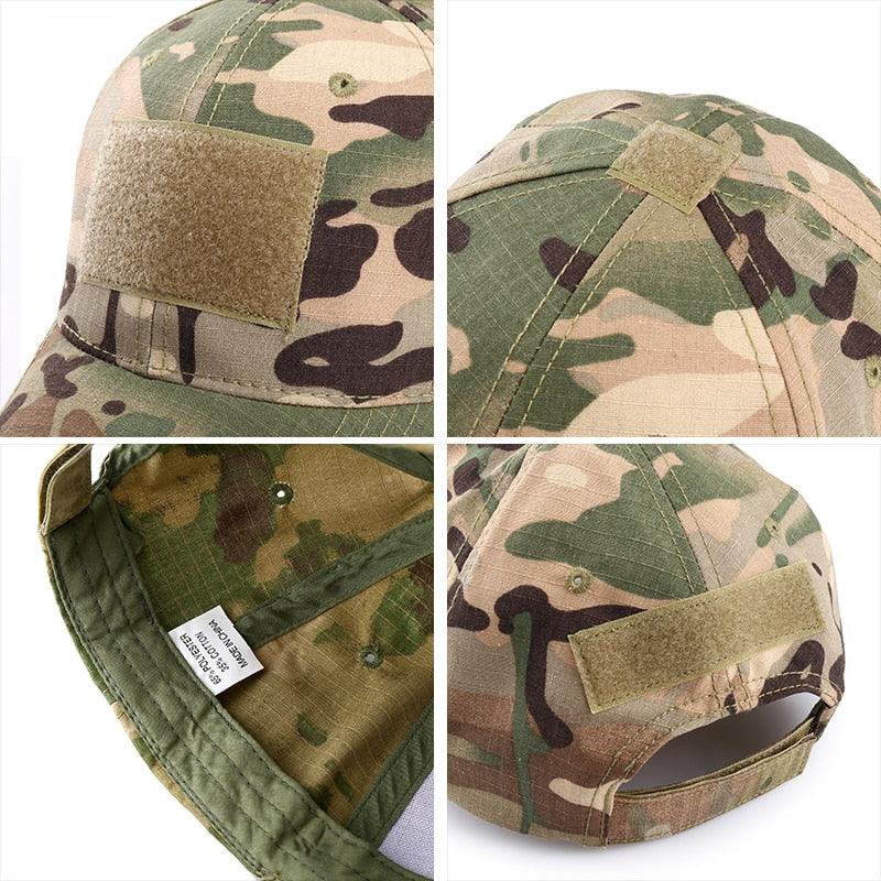 Boné Camuflado Multicamadas Ajustável - SkullHat - Loja Justa