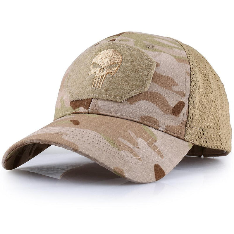 Boné Camuflado Multicamadas Ajustável - SkullHat - Loja Justa